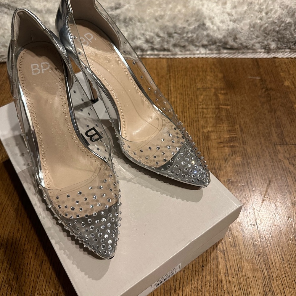 Silver High Heels